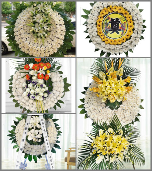 浙江省宁波慈溪市宗汉街道怡园村花圈速递
